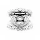 3 wise monkeys tattoo design idea