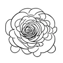 Burning rose tattoo design idea