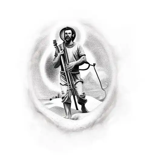 saint christopher tattoo design idea