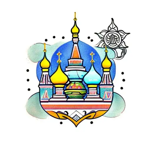 Saint Basil's cathedral  tattoo design idea