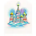 Saint Basil's cathedral  tattoo design idea