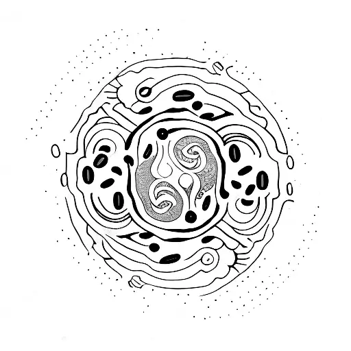 Yin Yang coffee beans tattoo design idea