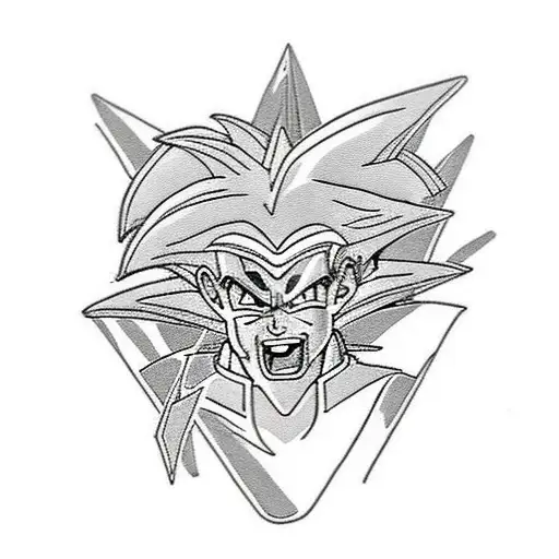 GOHAN SSJ2 tattoo design idea