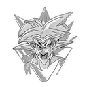 GOHAN SSJ2 tattoo design idea