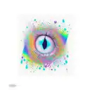 rainbow  dripping  tattoo design idea