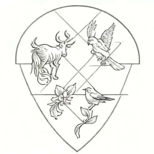 group tattoo farm brand logo tattoo design idea