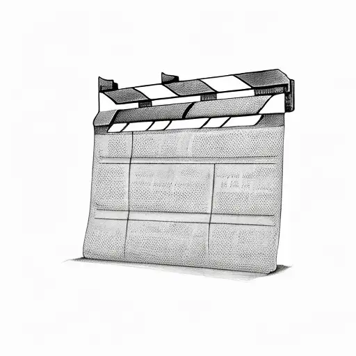 film clapperboard tattoo design idea