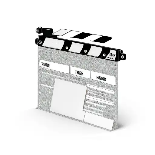 film clapperboard tattoo design idea