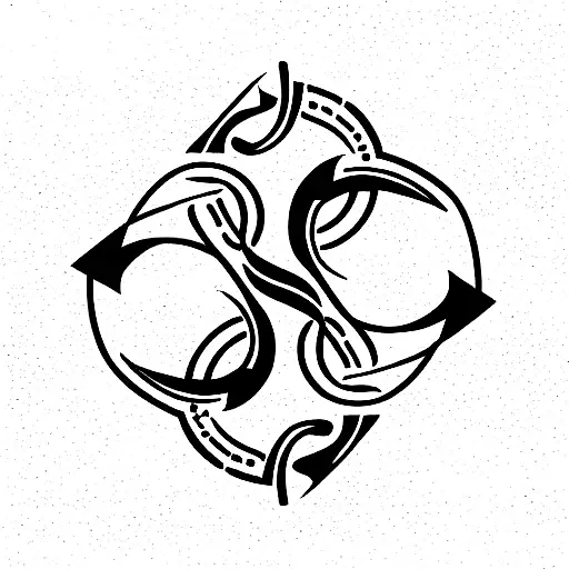 Gemini zodiac  tattoo design idea