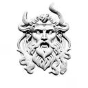 Zeus poseidon and ares connected to an ancient map tattoo design idea