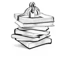 A stack of books with an open lock on top, signifying the power of knowledge and unlocking the mysteries of the mind. tattoo design idea