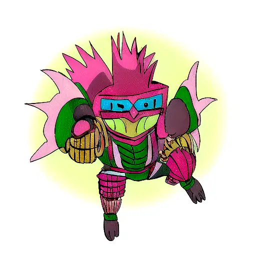  axolotl aztec armor tattoo design idea