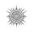 soleil 21 branches tattoo design idea