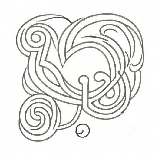 labyrinth tattoo design idea
