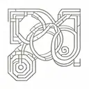 labyrinth tattoo design idea