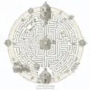 labyrinth tattoo design idea