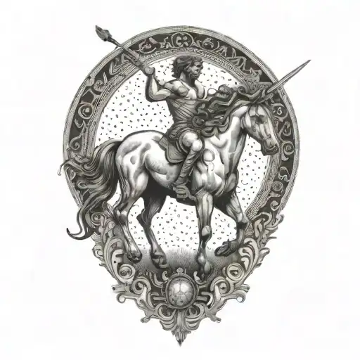 centaur tattoo design idea