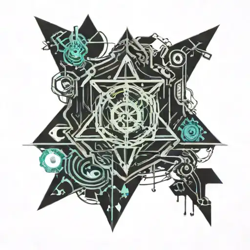hacking themed tattoo featuring tattoo design idea