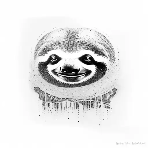 sloth who is freddy krueger tattoo design idea