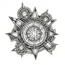 Arc Reactor WIth Lines Coming Out  tattoo design idea