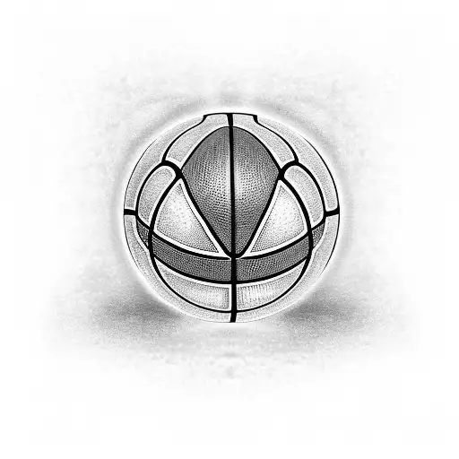 Binary code forming the shape of a basketball tattoo design idea