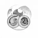 two half moons tattoo design idea