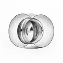 two half moons tattoo design idea