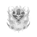 cd case tattoo design idea
