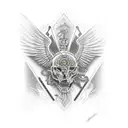 pastor aleman tattoo design idea