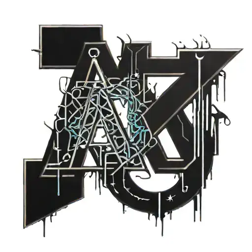 ambigram of "M & M" tattoo design idea