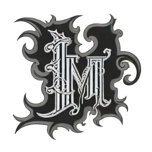 ambigram "MM" tattoo design idea