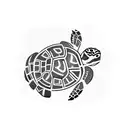 Mexican turtle tattoo design idea