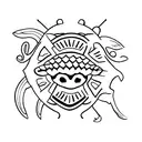 Mexican turtle tattoo design idea