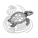 Mexican turtle tattoo design idea