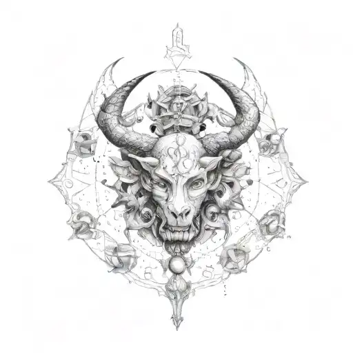 cancer, aquarius, taurus, scorpio tattoo design idea