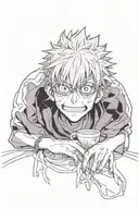 Jujutsu Kaisen, Gojo Satoru, Gojo Eyes,... Temporary Tattoo - BlackInk AI