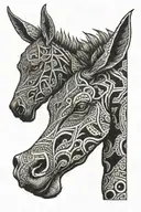 mule tattoo design idea