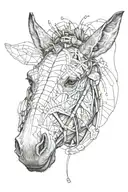 mule tattoo design idea