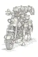 mule tattoo design idea