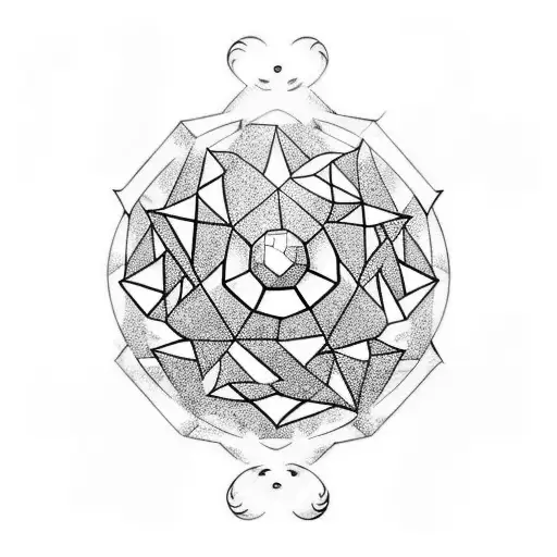 ghost with mirrorball tattoo design idea