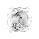 Ocean Wave tattoo design idea