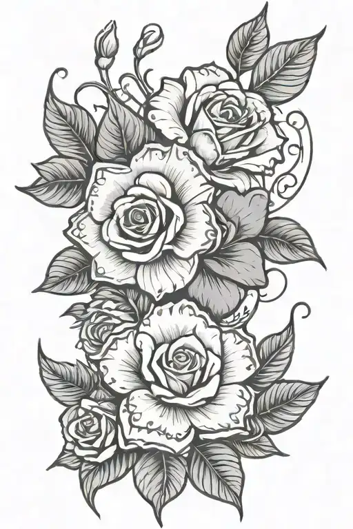 Hawaii with a court of thorns and roses tattoo design idea