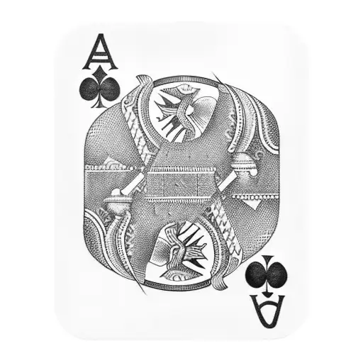 Spanish playing cards  tattoo design idea