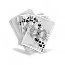 Spanish playing cards  tattoo design idea