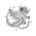 Dragon de tierra horóscopo chino tattoo design idea