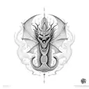 Dragon de tierra horóscopo chino tattoo design idea