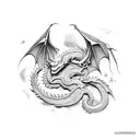Dragon de tierra horóscopo chino tattoo design idea