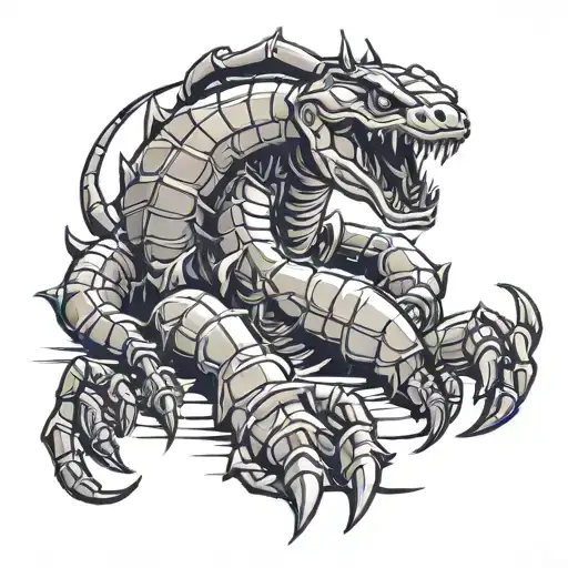 BORTAC and scorpion wrapped tattoo design idea