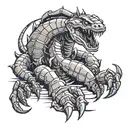 BORTAC and scorpion wrapped tattoo design idea