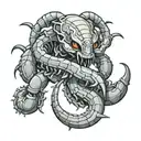 BORTAC and scorpion wrapped tattoo design idea